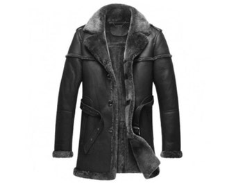 leather winter coat