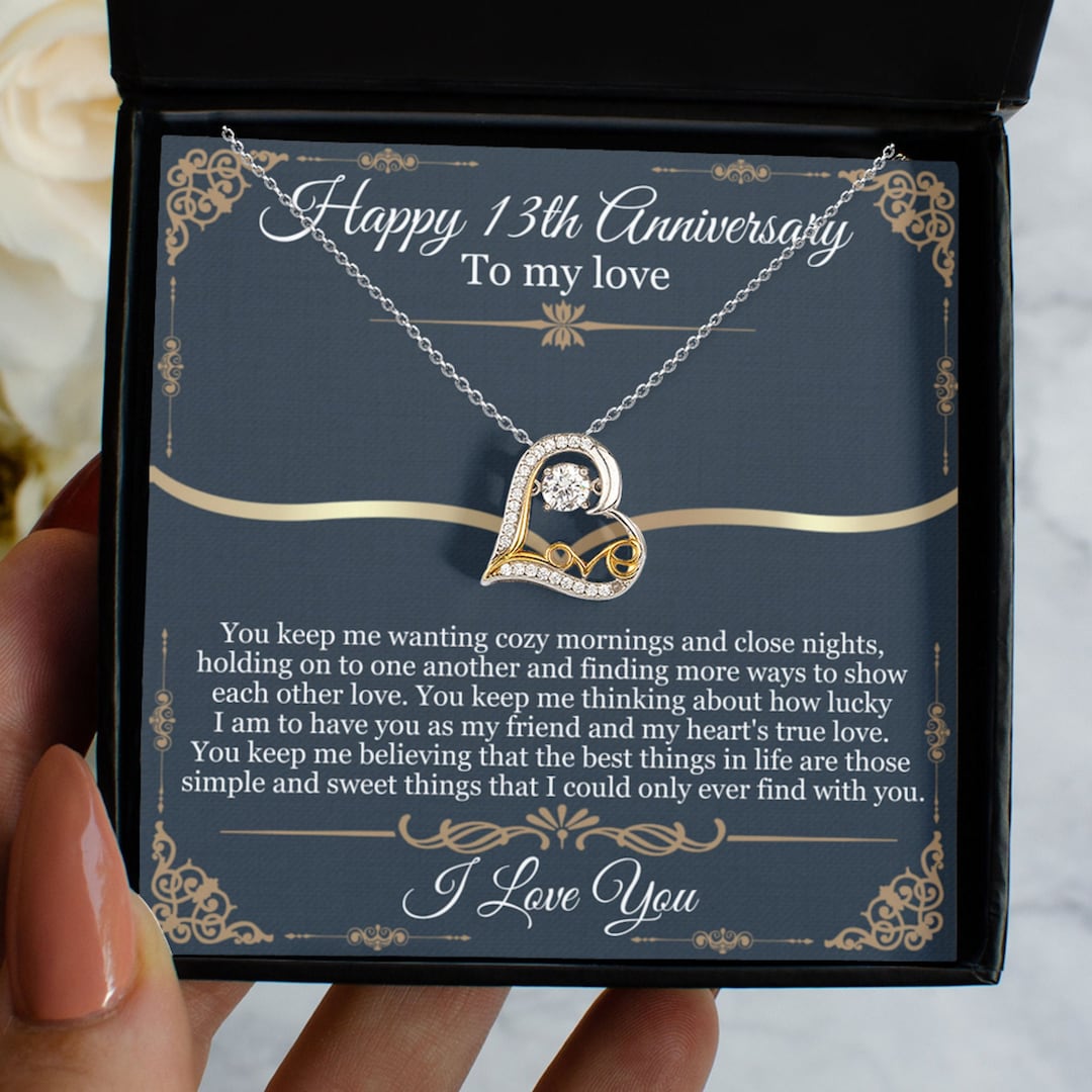 13th ANNIVERSARY GIFT 13 Year Anniversary Anniversary Gifts Etsy