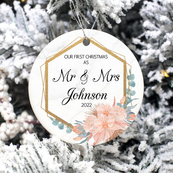 Mr and 2024 mrs christmas ornament