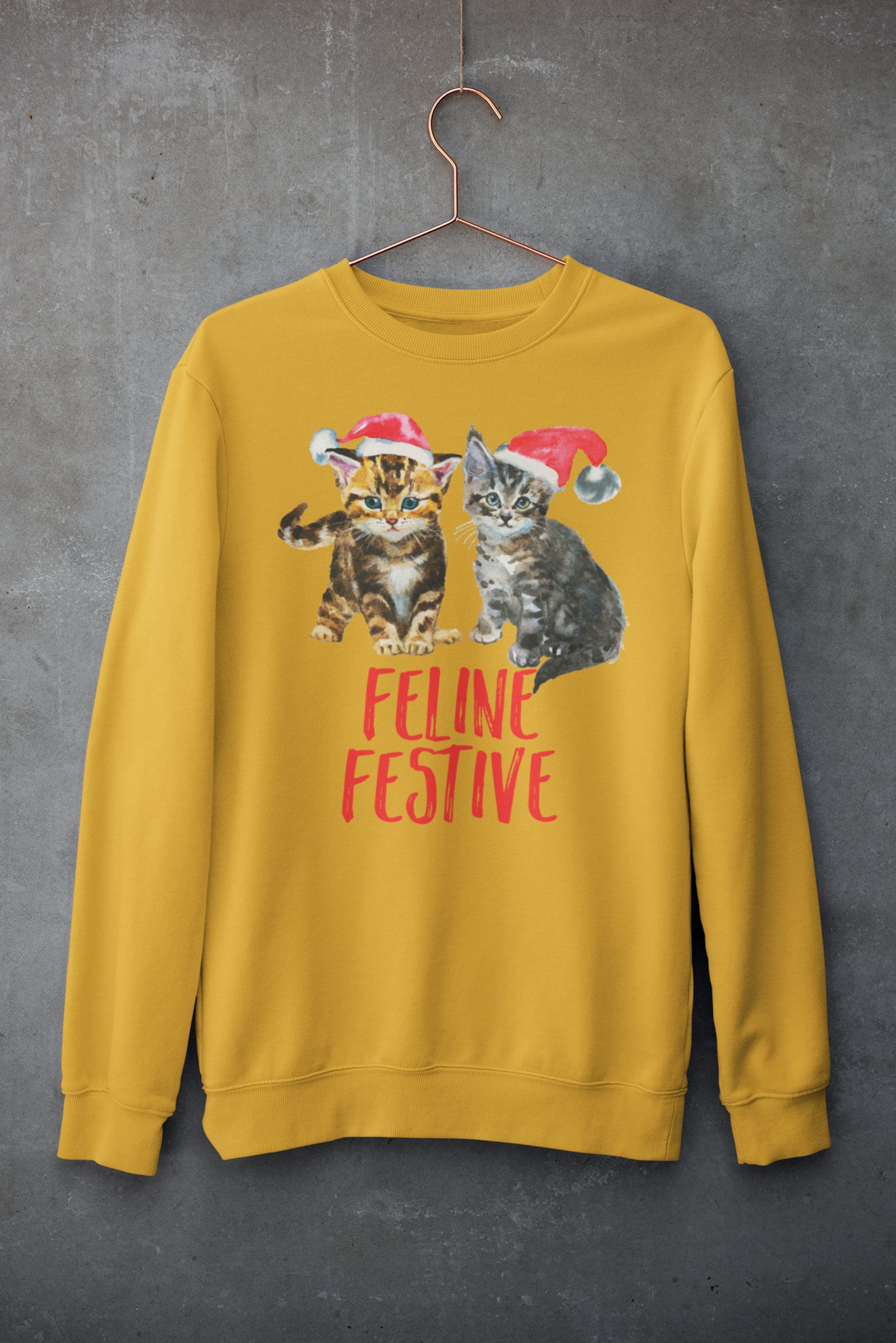 Kitten ugly christmas sweater cheap