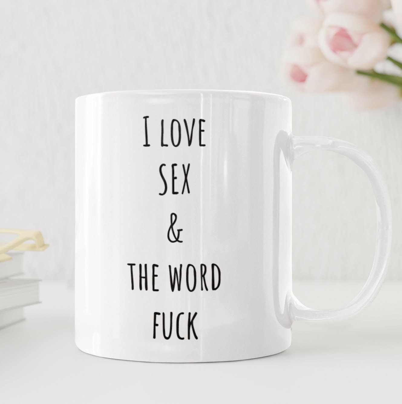 I LOVE SEX and the Word Fuck Coffee Mug Funny Coffee picture