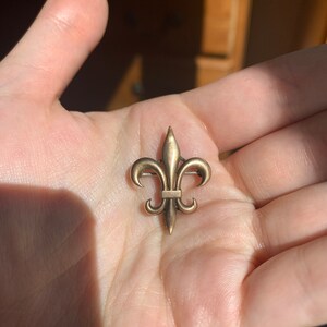 Broche de flor de lis de principios del siglo XX