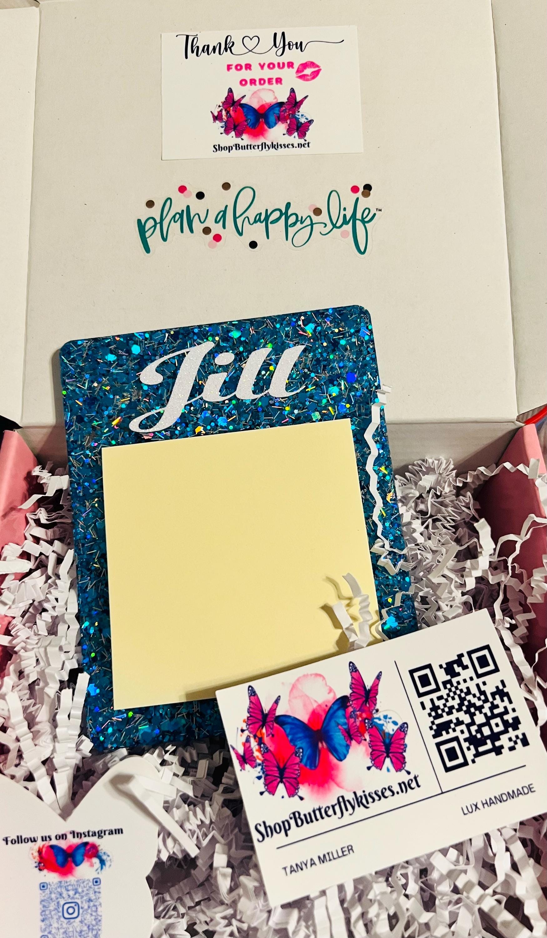 Secretary Sticky Notes Sticky Notes Holder/stationery Gift/teacher Gifts/ Personalized Gifts ...