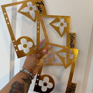 Custom Planner Top Tab Dividers/Side Tab dividers 10mil