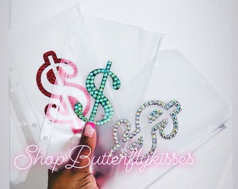 Blinged Dollar sign cash envelope
