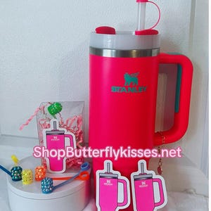 Stanley Cup Accessories/Tumbler Accessories/Straw Toppers/Custom Accessories/3D Bow