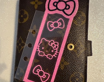 Personalisiertes Buch mit Schleifen Lesezeichen /Pocket/A5/Persönlich/Happy Planner/Franklin Covey Compact