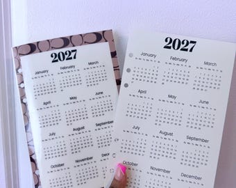 Inserto/pannello riassuntivo dell'anno 2027 laminato