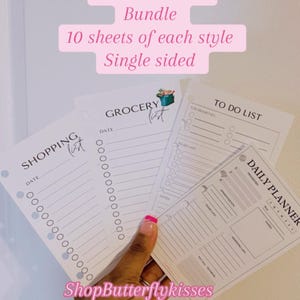 Custom Planner insert sheets/Pocket/A5/Personal/Happy Planner/Franklin Covey Compact