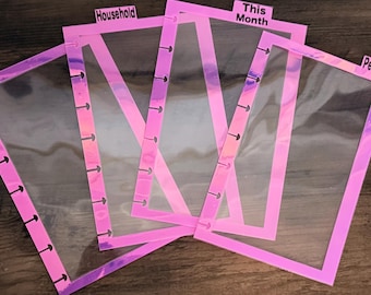 Divisori per schede superiori per planner personalizzati - SET DA 3
