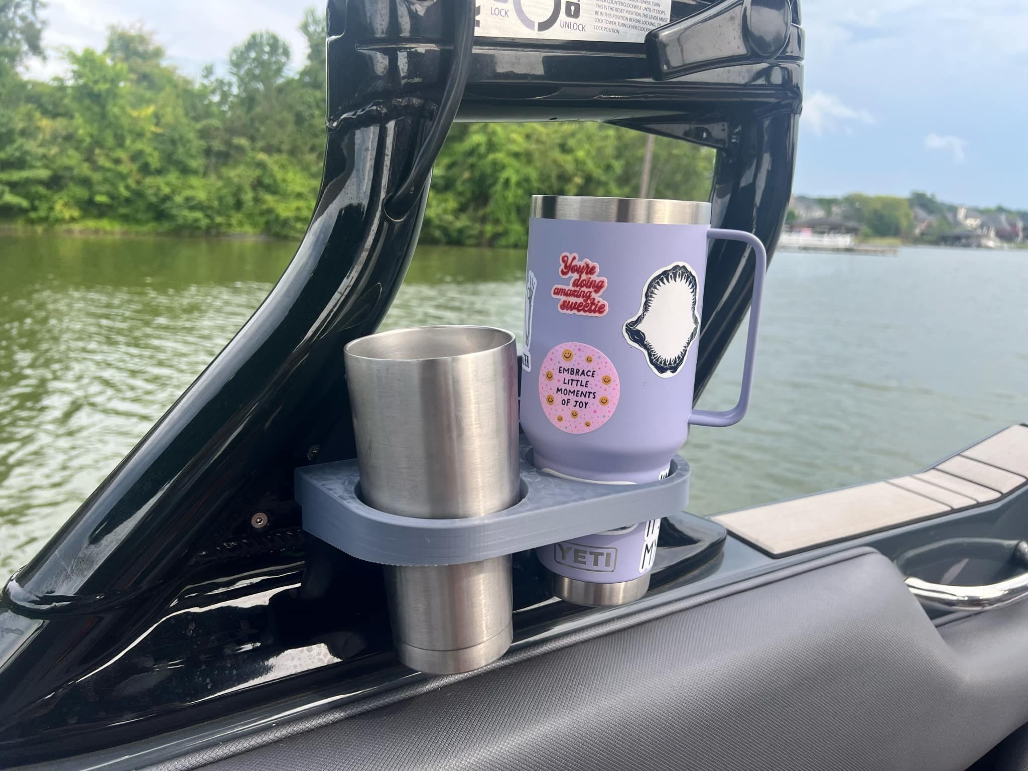 Cup Holder Kit for Moomba Boats A3 Tower for the big Tumblers like Quenchers