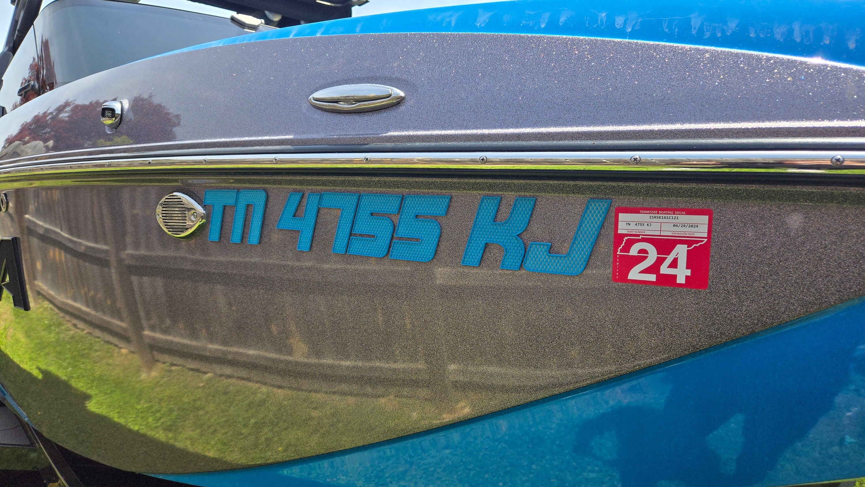 3D Supra Boat Registration Letters Textured like OEM letters not Domed
