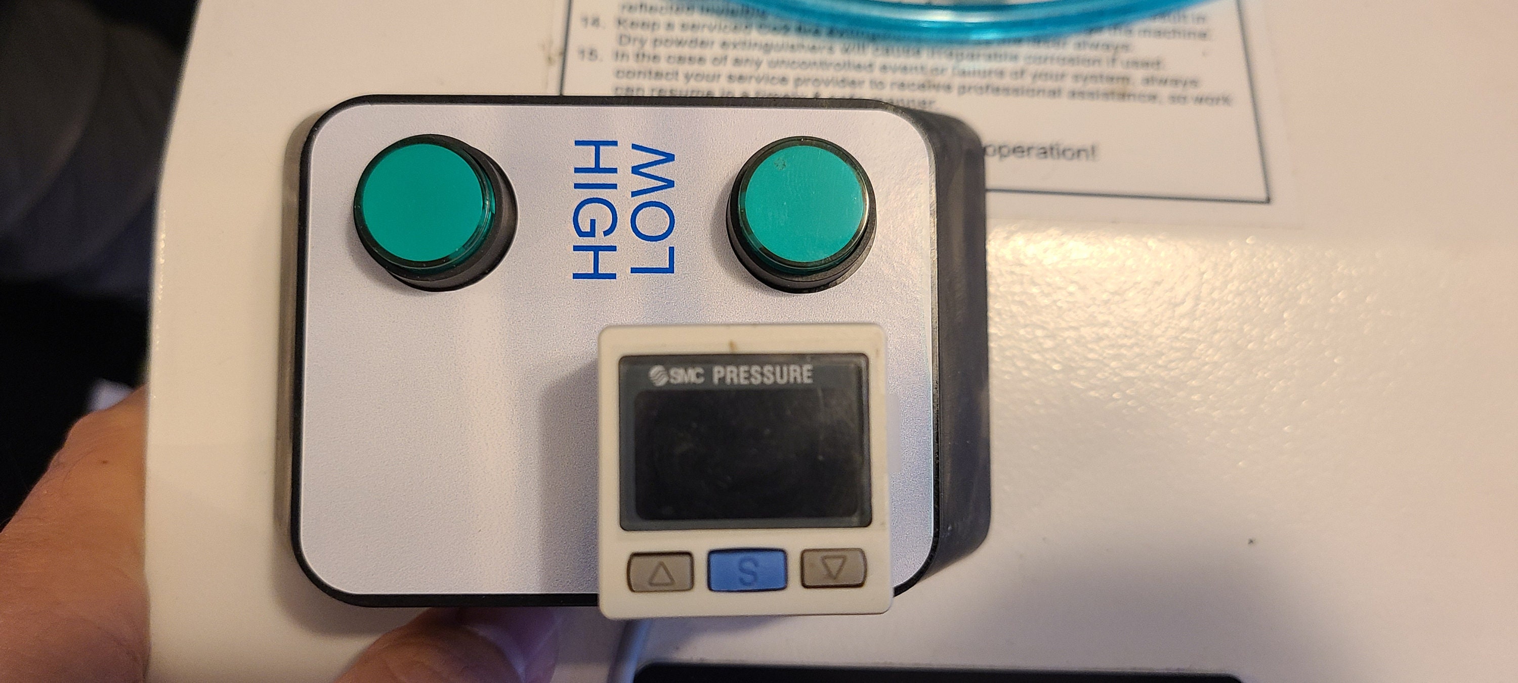 Digital Air Pressure monitor kit for Thunder Laser NOVA 24 35 51 63 and ODIN machines with dual air assist