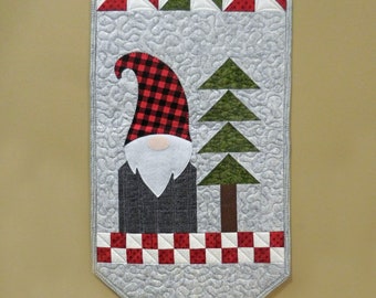 Digital PDF Gnome wall hanging pattern, Instant Download, Christmas, Winter