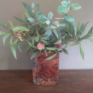 Redgum burl Wood Vase