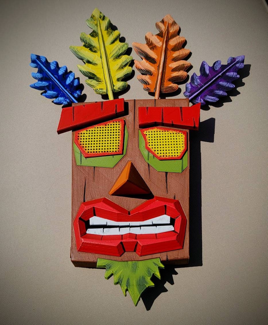 Tiki Mask Wearable Model/Decoration Model 3D Print DIY | Etsy