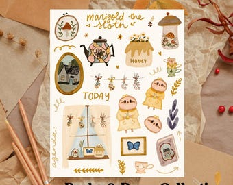 Books & Brew #2 Sticker Sheet for Planners and Journals
