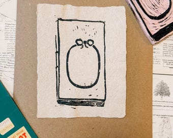 LIMITED - Hand-stamped Prints on Handmade Rustic Paper