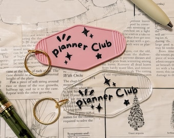Planner Club Motel Keychain