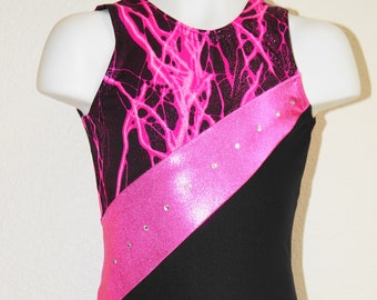 Girls Gymnastics Unitard/ Biketard – Made in USA