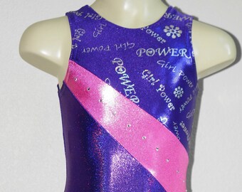 Girls Gymnastics Unitard/ Biketard – Made in USA