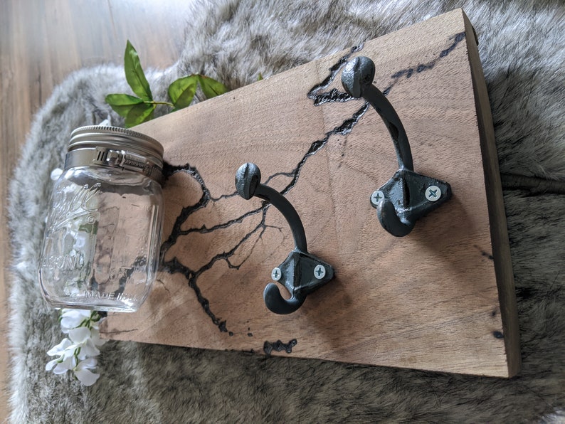 Walnut Dog Leash and Treat Holder