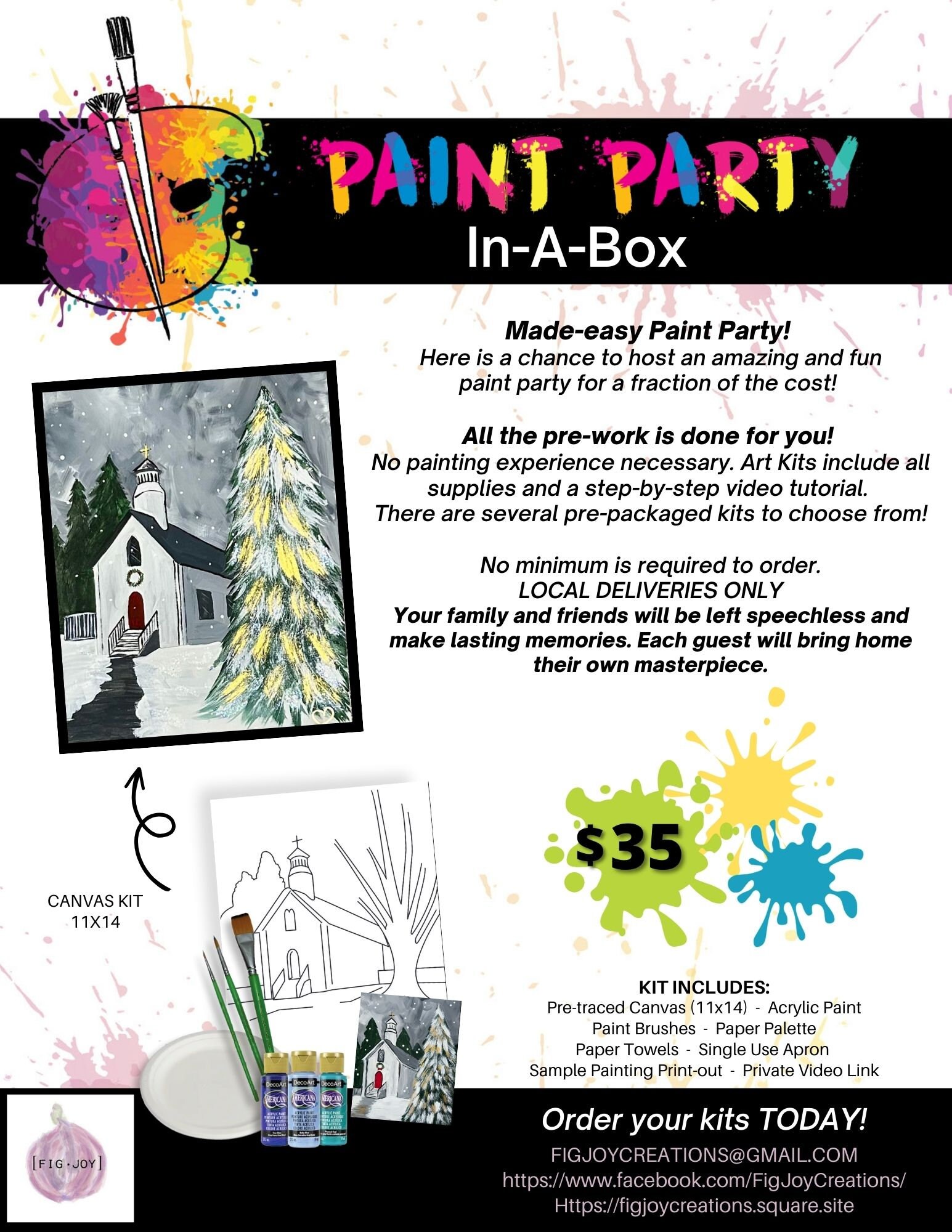 Paint Party in a Box