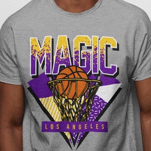 Los Angeles Basketball 90er Jahre Throwback Magic Unisex Shirt