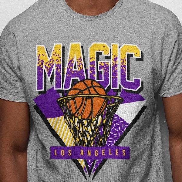 Los Angeles Basketball 90s Throwback Magic Unisex Shirt