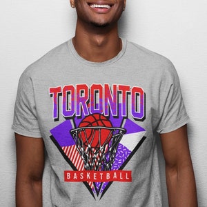 Koszulka unisex Toronto Basketball z lat 90. z nadrukiem