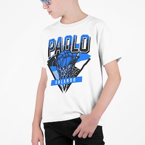 Orlando Retro Basketball Kids Heavy Cotton Tee Shirt