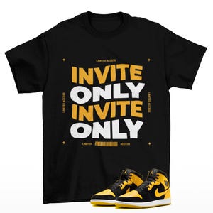 Limited Access Sneaker Shirt Black to Match Jordan 1 Mid New Love