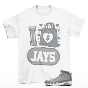 Buy It Now Sneaker Shirt White to Match Jordan 9 Cool Grey