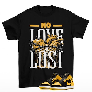 Loveless Sneaker Shirt Black to Match Jordan 1 Mid New Love