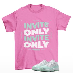 Limited Access Sneaker Shirt Pink to Match Jordan 11 Low Igloo