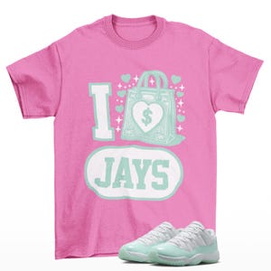 Splurge Sneaker Shirt Pink to Match Jordan 11 Low Igloo