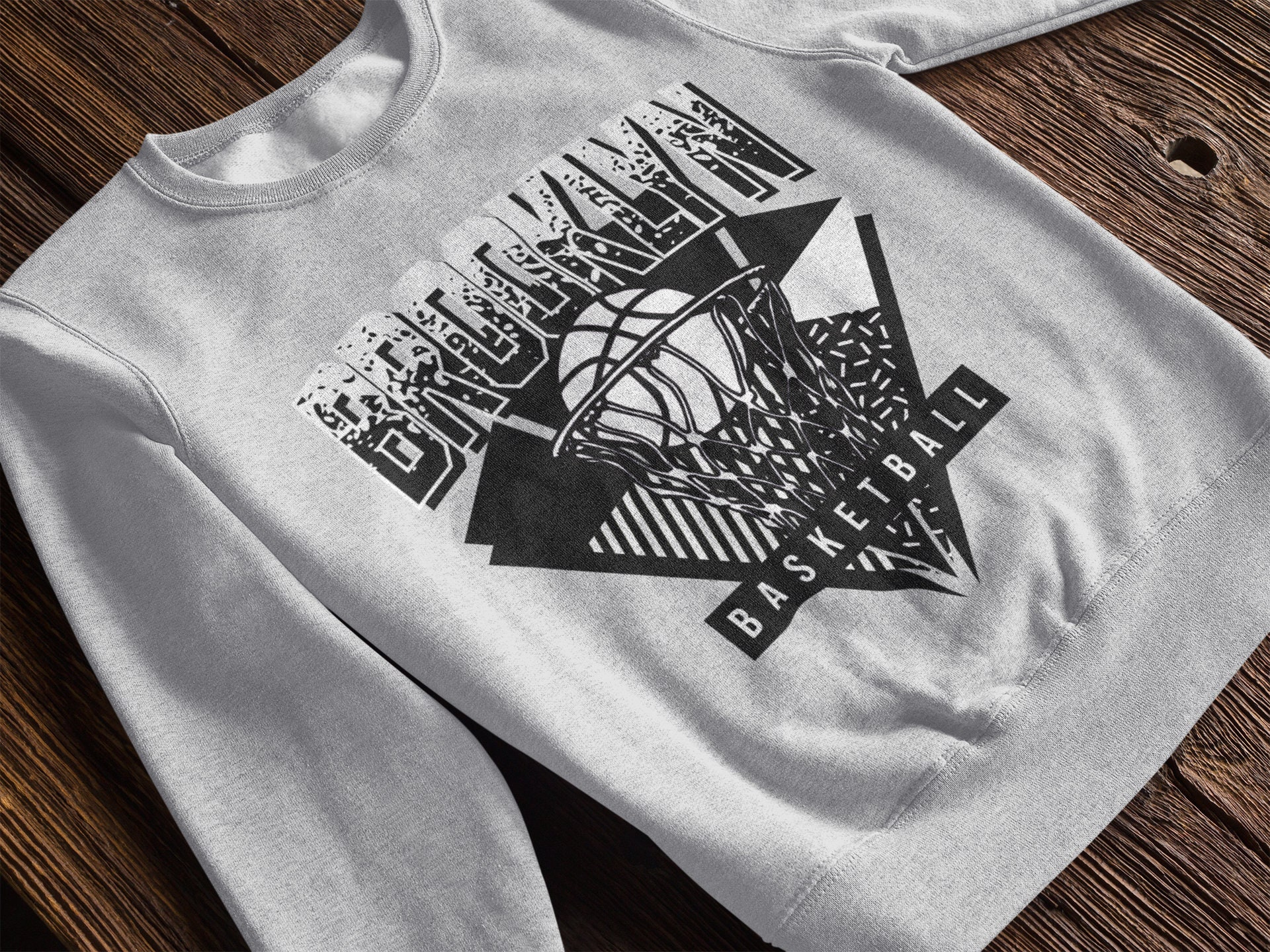 Brooklyn Nets Sweatshirt Vintage Nba Est 1967 Logo Basketball - Anynee