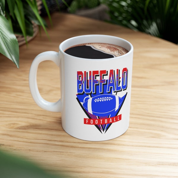 Vintage Buffalo Football Throwback Ceramic Mug 11oz