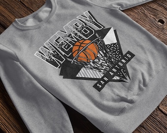 Bluza z okrągłym dekoltem Wemby San Antonio Basketball Retro
