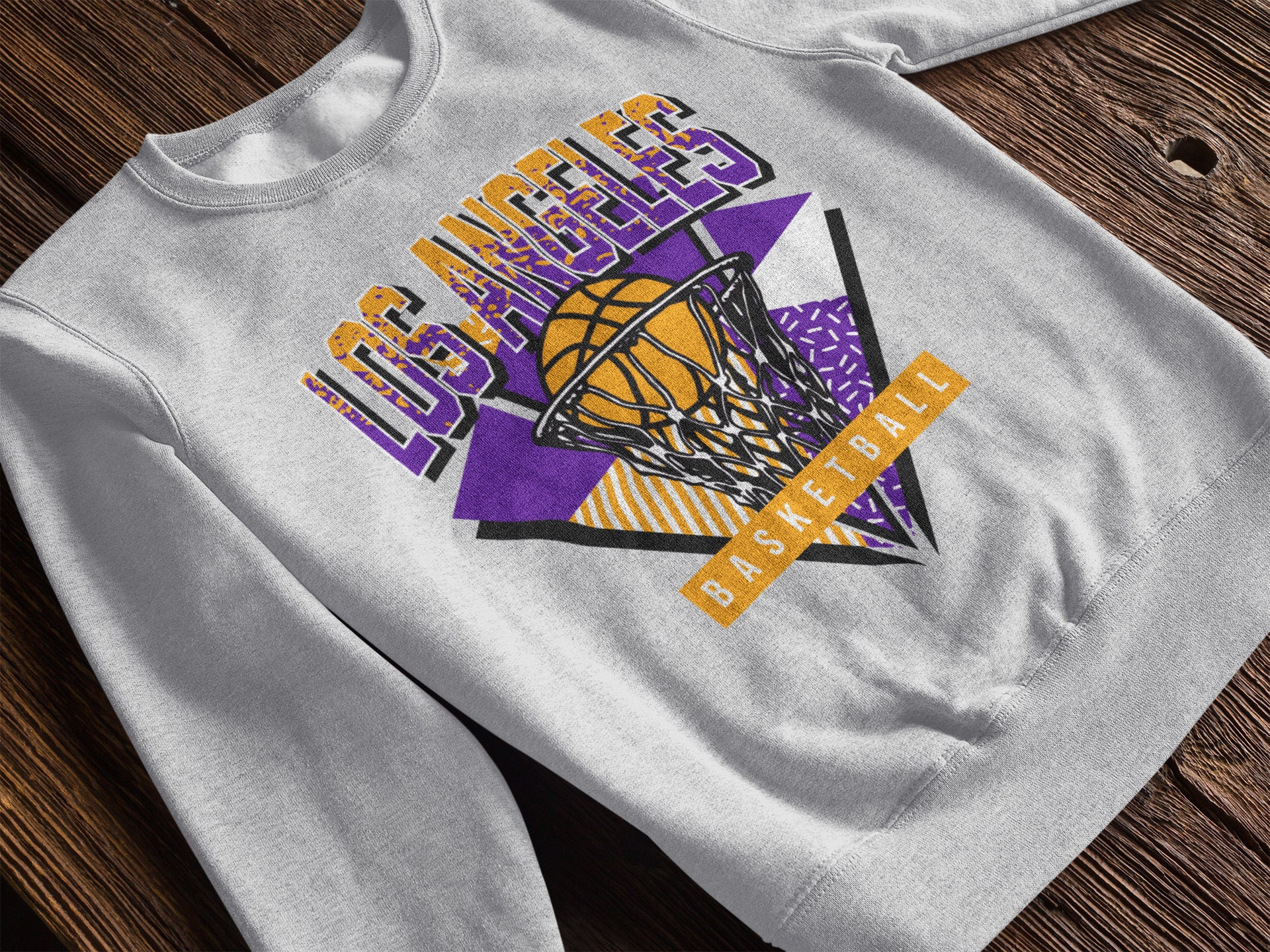 Joint Custody Vintage Los Angeles Lakers Basketball Club Crewneck Sweatshirt