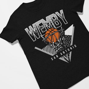 Wemby San Antonio Basketball Retro Tee Shirt
