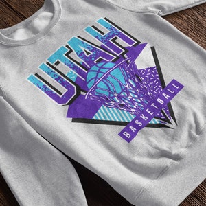 Purple Utah Jazz Hoodie Etsy