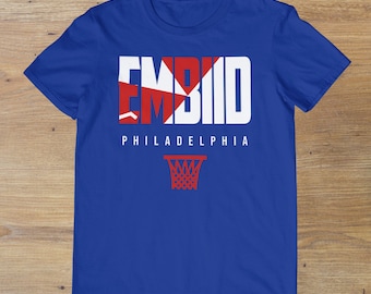 Embiid Philadelphia Basketball Adult T-shirt