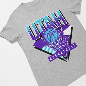 Koszulka unisex Utah Basketball z lat 90. Throwback