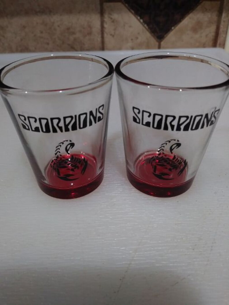 Scorpions 1.5 ounce Shot Glass Set Etsy