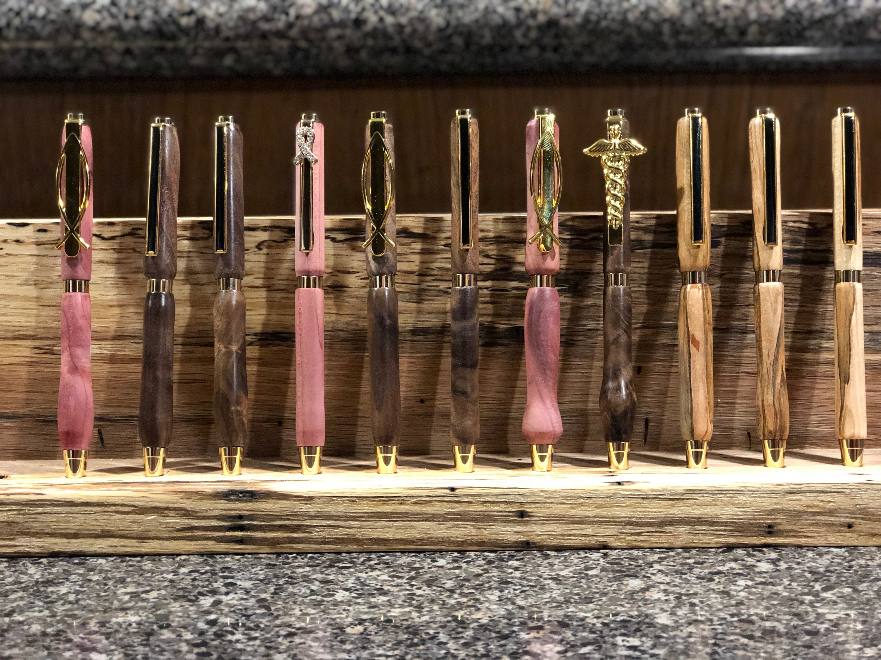 Solid Wood Ink Pens Custommade Handturned Etsy Polska