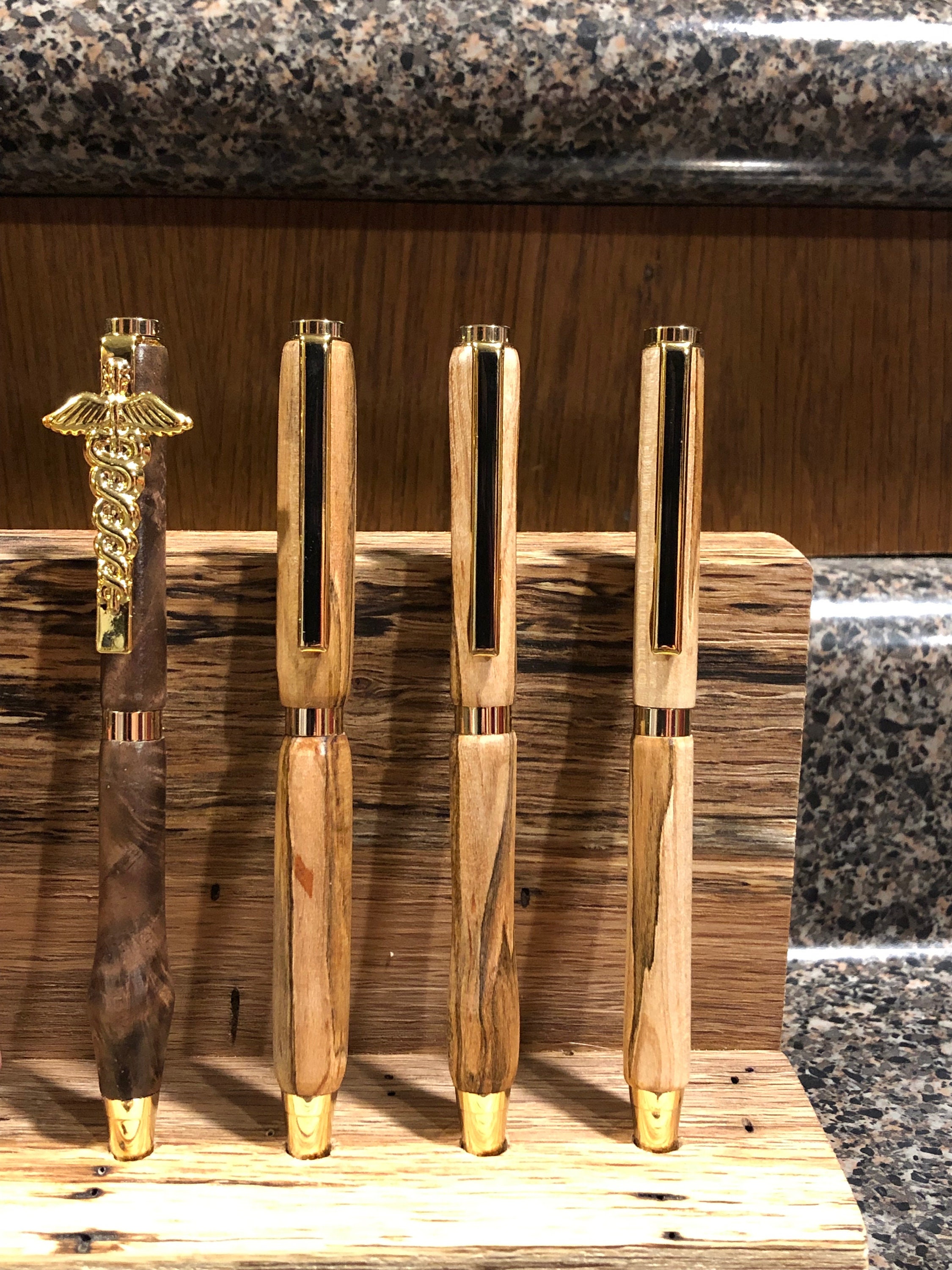 Solid Wood Ink Pens Custommade Handturned Etsy Polska