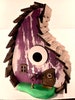 Plumb and white Rustic Hand Made/Wooden Birdhouse/Handmade/Birdhouses /Bird houses /Garden Art/Bird house/Whimsical/Home Decor 