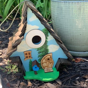 Crooked Happy Trees Birdhouse / Original Creator / Bird house /Garden Art /Handmade /home decor /Bird houses / USA made / Family Owned