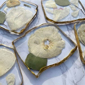 Wedding Bouquet/Custom Floral Coasters - Made to Order